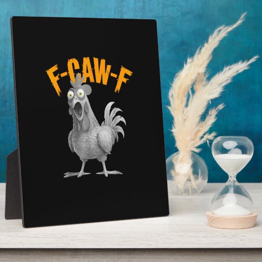 Funny F Caw F Chicken Classic Retro Style Fotoplaat (Zijkant)