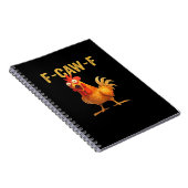 Funny F-Caw-F Chicken Creative Casual Notitieboek (Rechterzijde)