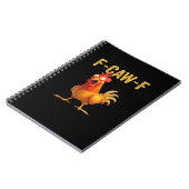 Funny F-Caw-F Chicken Creative Casual Notitieboek (Linkerzijde)
