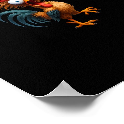 Funny F-Caw-F Chicken F-Caw-F Chicken Aesthetic Ca Poster (Hoek)