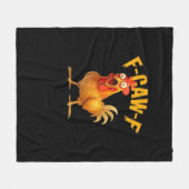 Funny F-Caw-F Chicken F-Caw-F Chicken Classic Cool Fleece Deken (Voorkant (Horizontaal))