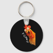 Funny F-Caw-F Chicken F-Caw-F Chicken Creative Cas Sleutelhanger (Voorkant)