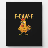 Funny F-Caw-F Chicken F-Caw-F Chicken Rooster Meme Fotoplaat (Voorkant)