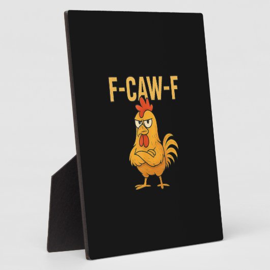 Funny F-Caw-F Chicken F-Caw-F Chicken Rooster Meme Fotoplaat (Zijkant)