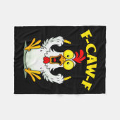 Funny F-caw-f Chicken Fcawf Chicken  Fleece Deken (Voorkant (Horizontaal))
