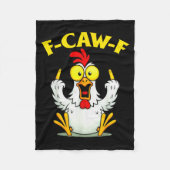 Funny F-caw-f Chicken Fcawf Chicken  Fleece Deken (Voorkant)