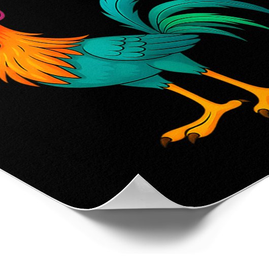 Funny F-caw-f Chicken Fcawf Chicken  Poster (Hoek)