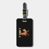 Funny F Caw F Chicken Funny Trendy Look Bagagelabel (Voorkant verticaal)