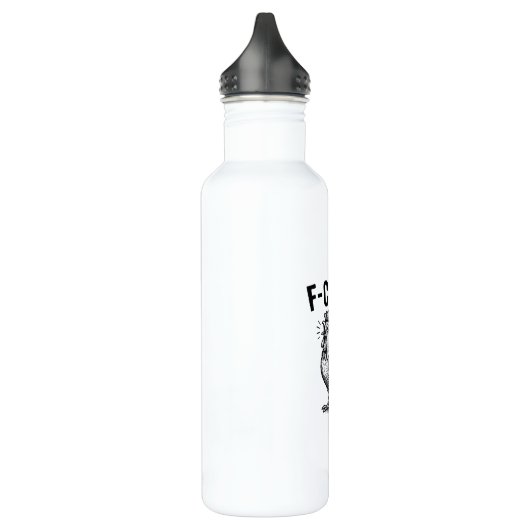 Funny F-Caw-F Chicken Graphic Sarcastic Bird Waterfles (Links)