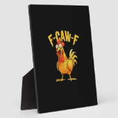 Funny F-Caw-F Chicken – Hilarious Crow Graphic Hum Fotoplaat (Zijkant)