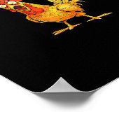 Funny F-Caw-F Chicken – Hilarious Crow Graphic Hum Poster (Hoek)