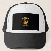 Funny F-Caw-F Chicken – Hilarious Crow Graphic Hum Trucker Pet (Voorkant)