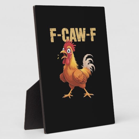 Funny F Caw F Chicken Retro Style Design Fotoplaat (Zijkant)