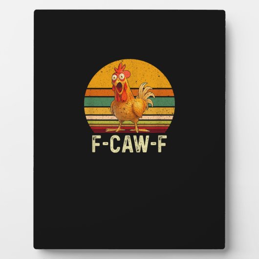 Funny F-Caw-F Chicken Shirts F-Caw-F Chicken Vinta Fotoplaat (Voorkant)