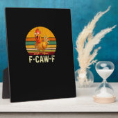 Funny F-Caw-F Chicken Shirts F-Caw-F Chicken Vinta Fotoplaat (Zijkant)