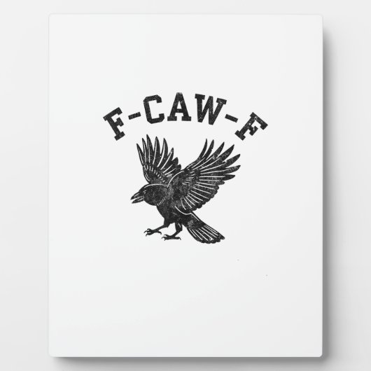Funny F-Caw-F Crow Aesthetic Style Fotoplaat (Voorkant)