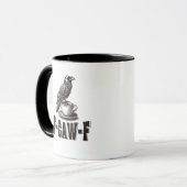 Funny F-Caw-F Crow Coffee Adult Humor  Mok (Voorkant links)