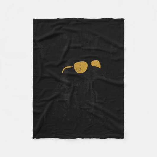 Funny F-caw-f Crow Fleece Deken (Voorkant)