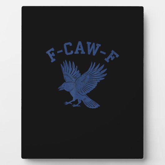 Funny F-Caw-F Crow Fotoplaat (Voorkant)