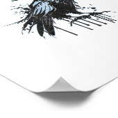 Funny F-Caw-F Crow Grunge Humor Graphic Poster (Hoek)