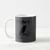 Funny F Caw F Crow Raven Pun  Koffiemok (Links)