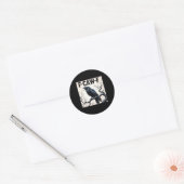 Funny F-caw-f Crow Ronde Sticker (Envelop)