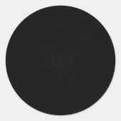 Funny F Caw F Crow Ronde Sticker (Voorkant)