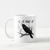 Funny F-Caw-F Gothic Crow Humor Essential Koffiemok (Links)