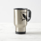 Funny F-Caw-F Gothic Crow Humor Essential Reisbeker (Voorkant rechts)
