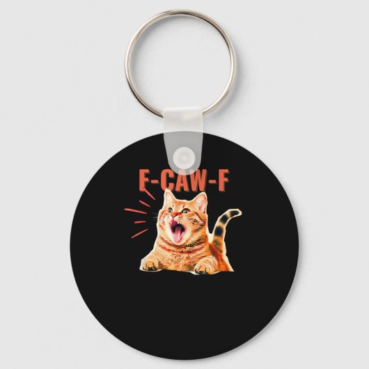 Funny F-Caw-F Graphic Sarcastic Trendy Unique Sleutelhanger (Voorkant)