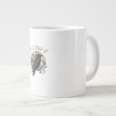 Funny F Caw F Raven Bird Saying Graphic Style Grote Koffiekop (Voorkant rechts)