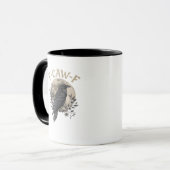 Funny F Caw F Raven Bird Saying Graphic Style Mok (Voorkant links)