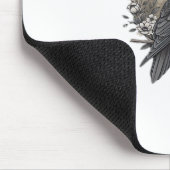 Funny F Caw F Raven Bird Saying Graphic Style Muismat (Hoek)