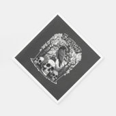 Funny F Caw F Raven Halloween Servet (Hoek)