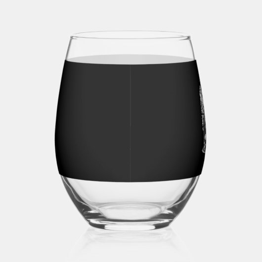 Funny F Caw F Raven Halloween Wijnglas Zonder Voet (Rechts)