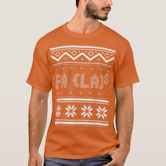 Funny Fa La 8-kerst Wiskunde Leraar Ugly Sweater T-shirt