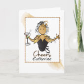 Funny Fabulous Schattige Afrikaans Amerikaans Verj Kaart (Voorkant)