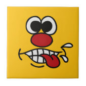 Funny Face aangepaste keramische tegels Tegeltje (Voorkant)