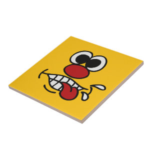 Funny Face aangepaste keramische tegels Tegeltje
