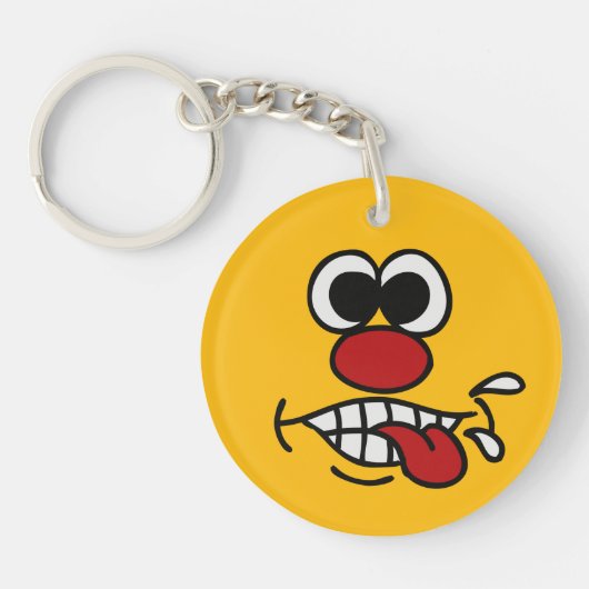Funny Face aangepaste sleutelketen Sleutelhanger (Voorkant)