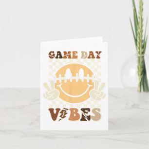 Funny Face American Football Game Dag Vibes Sport Kaart
