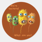 Funny Face Bacteria sticker (Voorkant)
