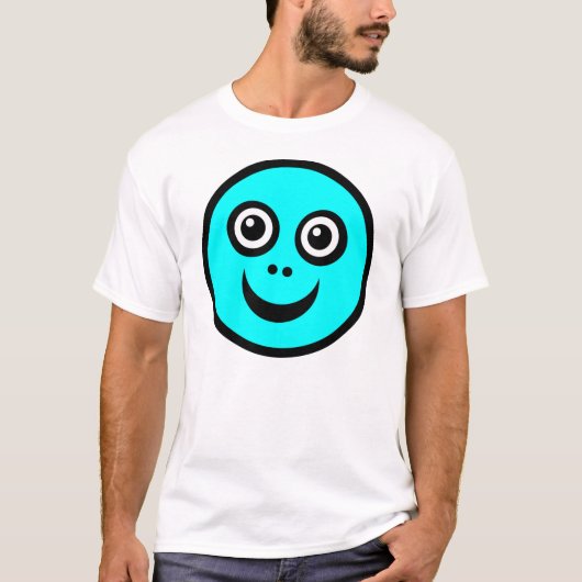 Funny Face Blue T-shirt (Voorkant)