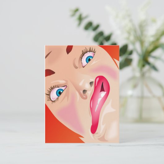 Funny Face Briefkaart (Staand voorkant)