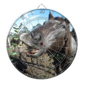 Funny Face brown paard Dartbord (Voorkant)