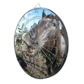 Funny Face brown paard Dartbord (Voorkant Rechts)