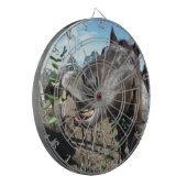 Funny Face brown paard Dartbord (Voorkant Links)