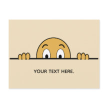 Funny Face Cartoon Custom Text