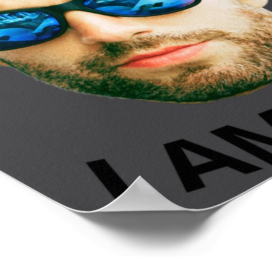 Funny Face Cture Birthday Party Matching  Poster (Hoek)