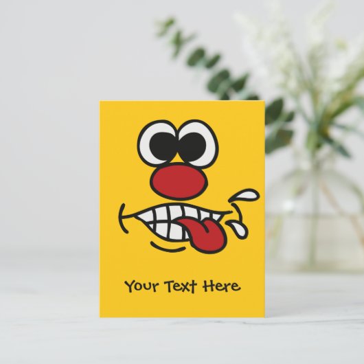 Funny Face Custom briefkaarten (Staand voorkant)